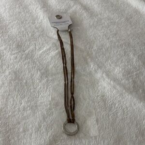 American Eagle Outfitters Brown Hair Accessory with Silver Ring